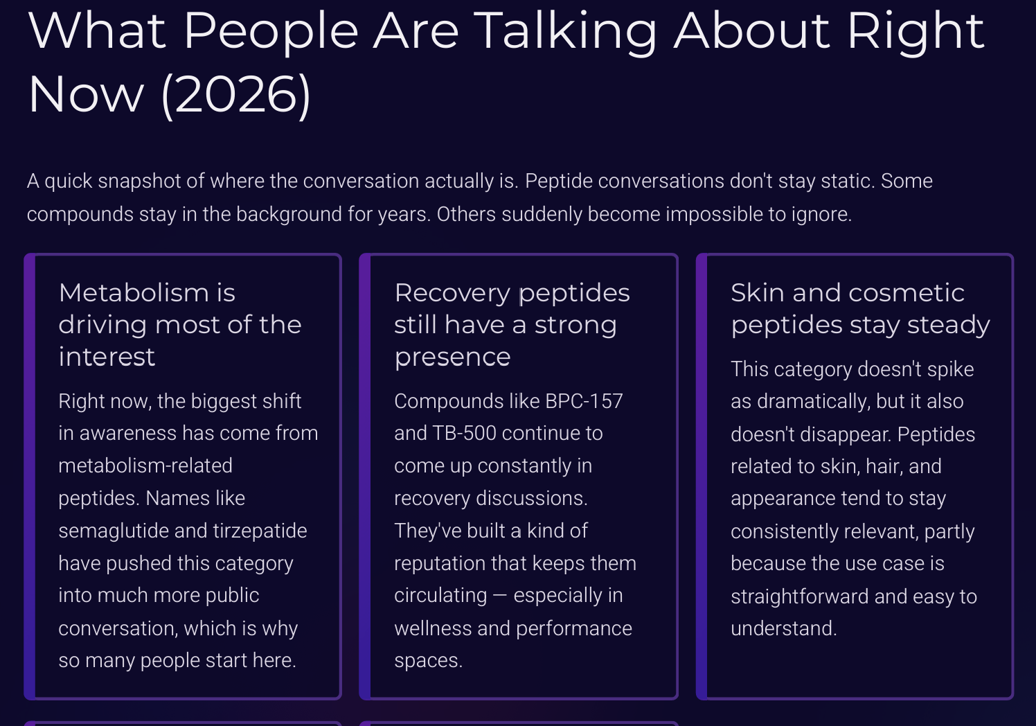 Ultimate Peptide Guide for Women — sample page